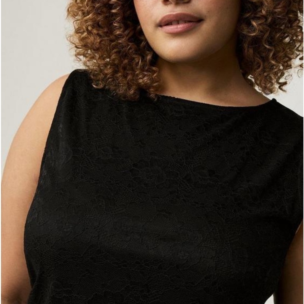 Torrid Black Lace Sleeveless Top - Picture 4 of 7